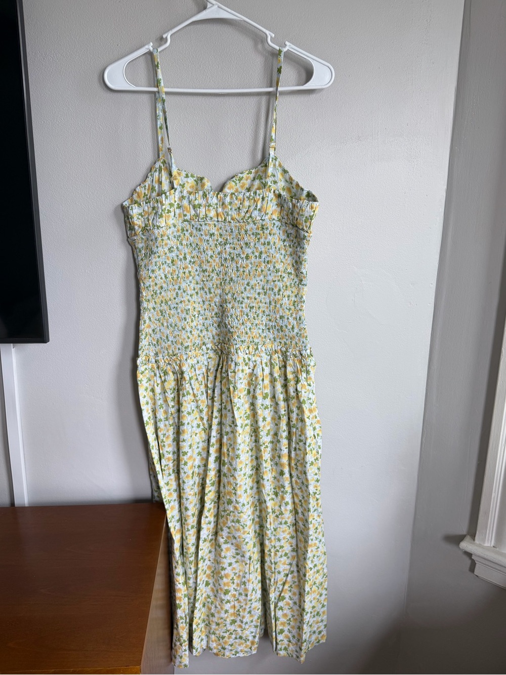 NWT FREE PEOPLE Lavender Daze Dress Green Floral Print M - Picture 10 of 12
